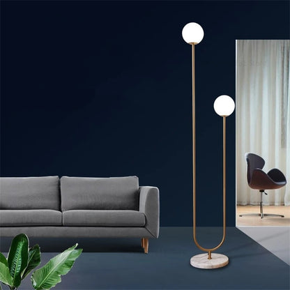Nordic LED Frosted Glass Floor Lamp - Homevalley.co.uk