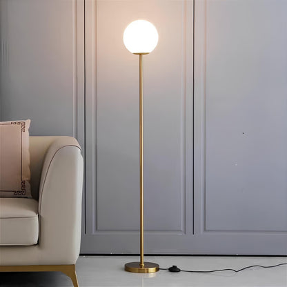 Nordic LED Frosted Glass Floor Lamp - Homevalley.co.uk