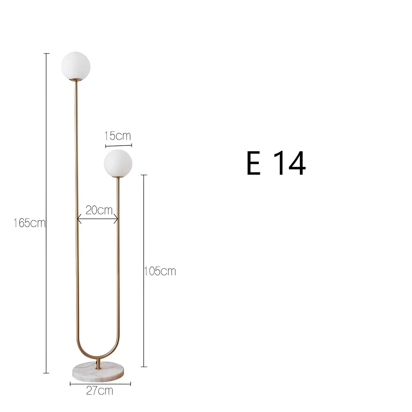 Nordic LED Frosted Glass Floor Lamp - Homevalley.co.uk