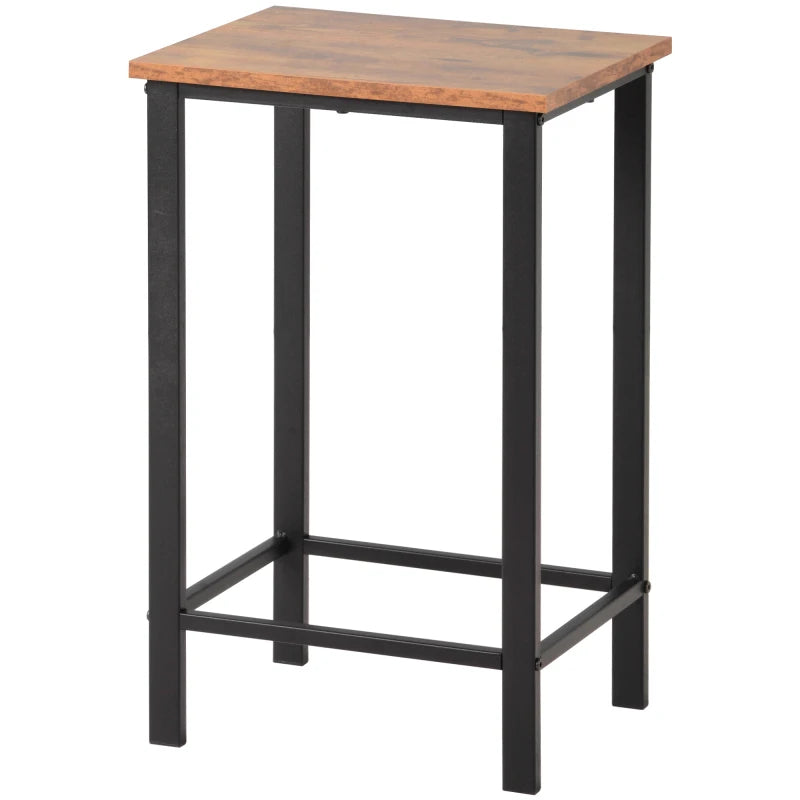 Oblong Bar Table and 4 Stools Set - Homevalley.co.uk