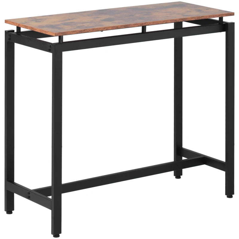 Oblong Bar Table and 4 Stools Set - Homevalley.co.uk