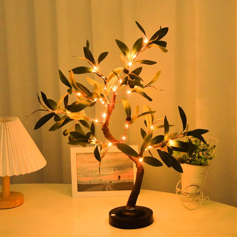 Olive Tree LED table Lamp, Bedside Lamp, Bedroom Lamp - Homevalley.co.uk