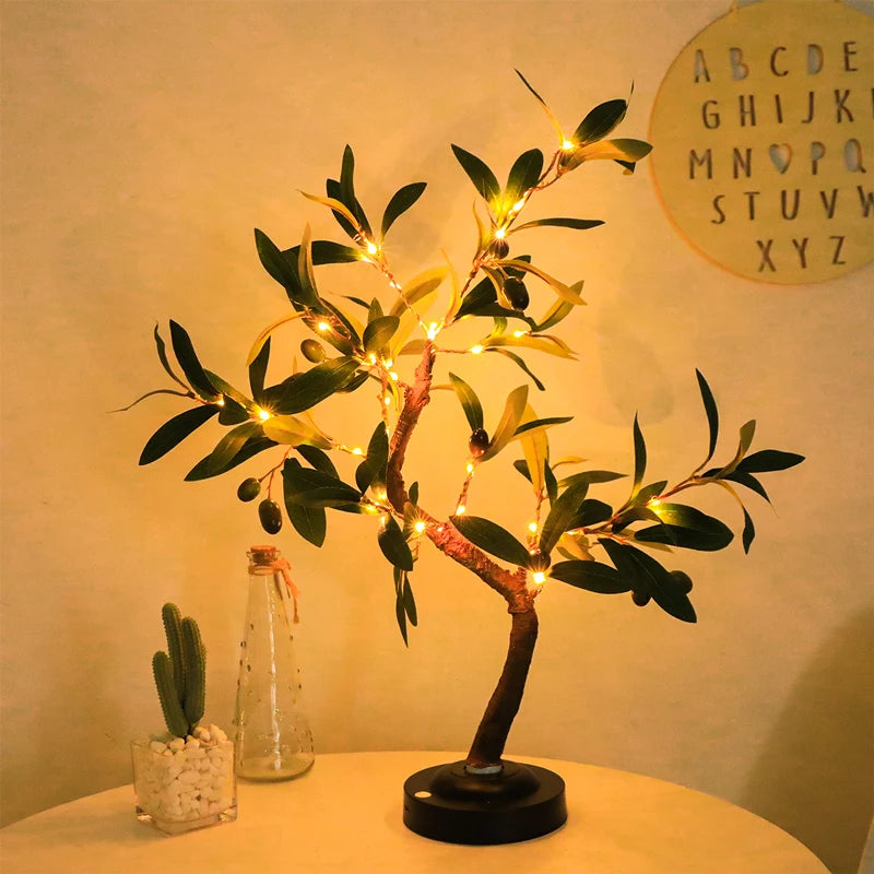 Olive Tree LED table Lamp, Bedside Lamp, Bedroom Lamp - Homevalley.co.uk