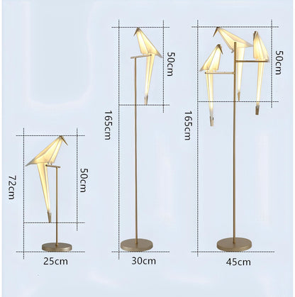 Origami Bird Floor Lamp, Table Lamp - Homevalley.co.uk