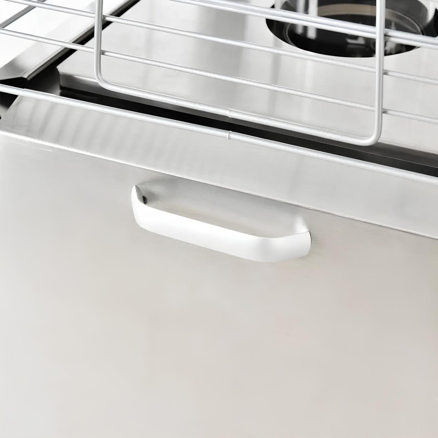 Outdoor Garden Patio Gas Heater, Stainless Steel, with Wheels, Dust and Waterproof Cover - Homevalley.co.uk