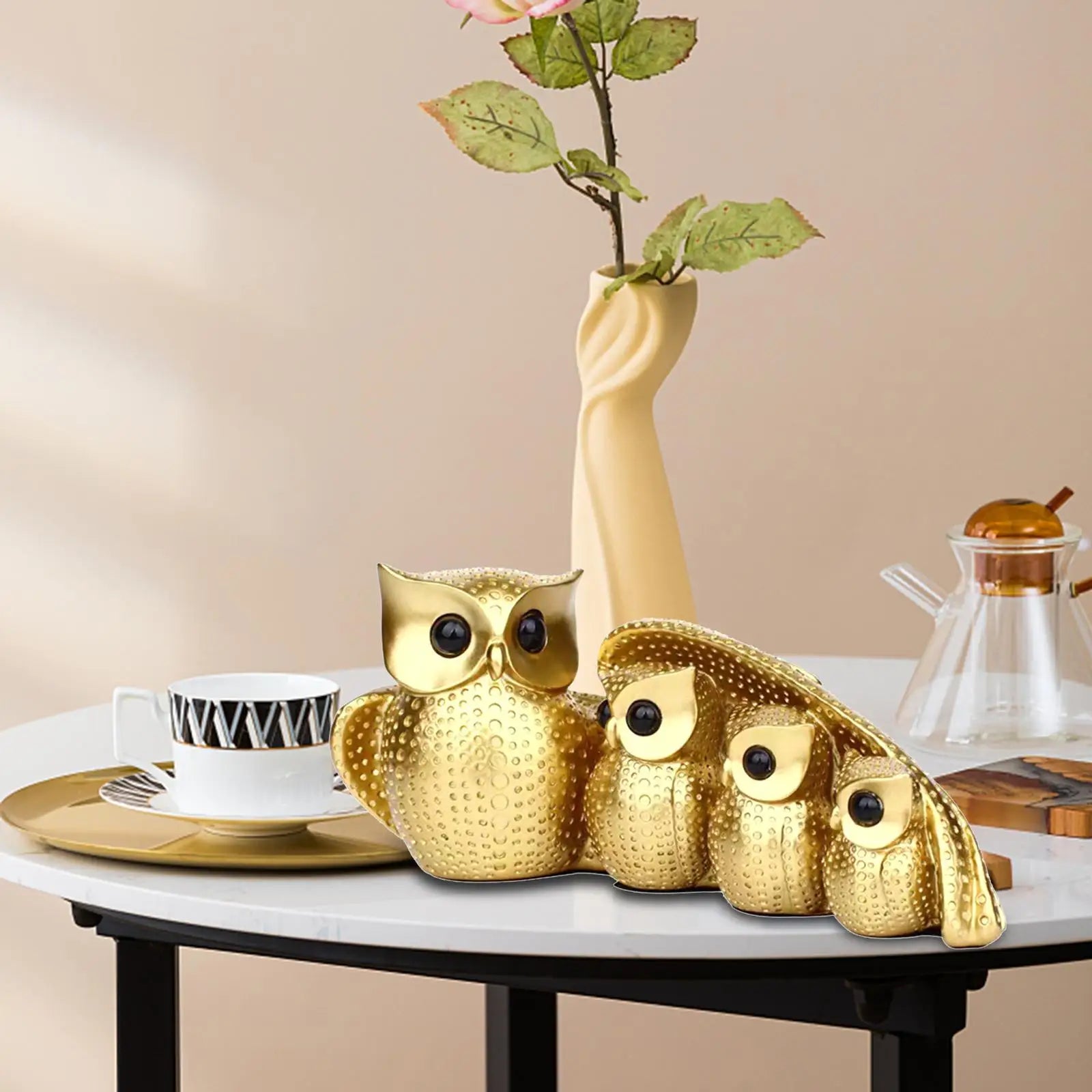 Owl Family Figurine - Homevalley.co.uk