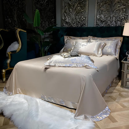 Premium Gold Jacquard Duvet Set - Homevalley.co.uk