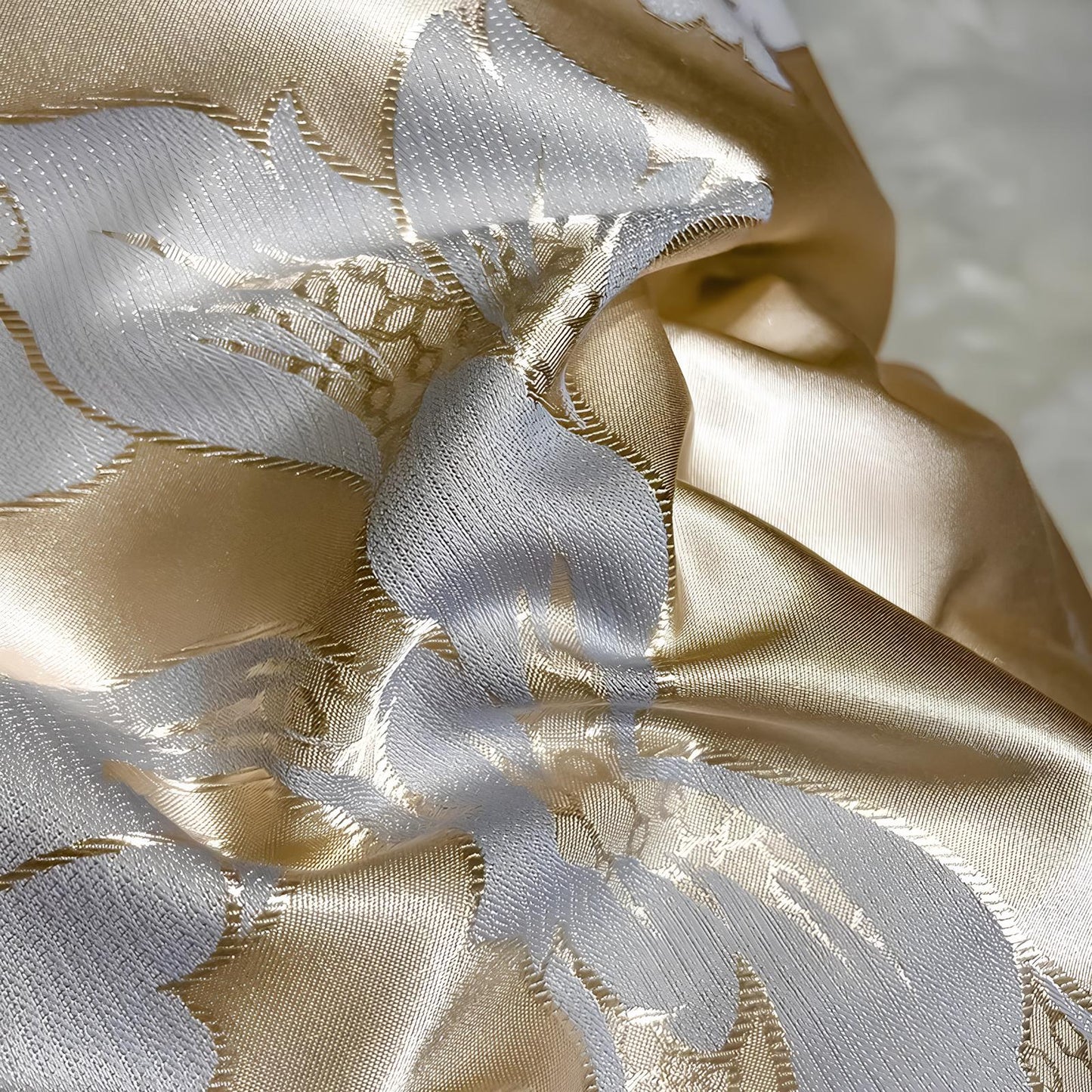 Premium Gold Jacquard Duvet Set - Homevalley.co.uk