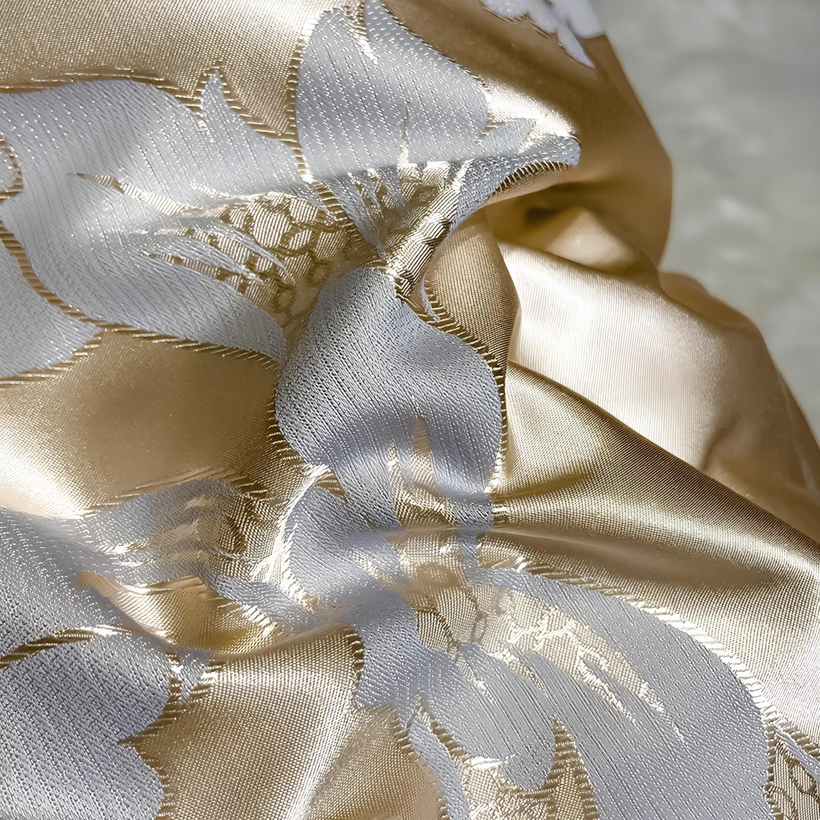 Premium Gold Jacquard Duvet Set - Homevalley.co.uk