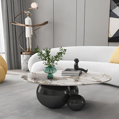 Round Marble Top Luxury Design Coffee Table