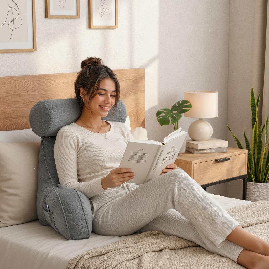 Ultra Soft Reading Pillow with Arms & Headrest