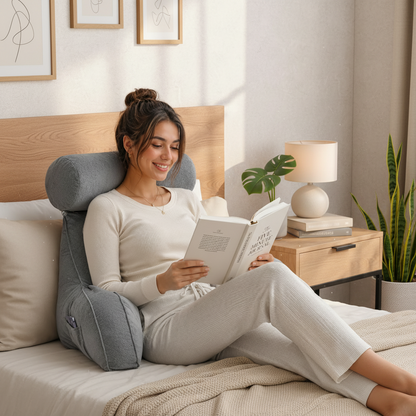 Ultra Soft Reading Pillow with Arms & Headrest