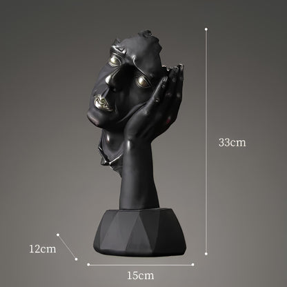 Resin Thinker Sculpture - Homevalley.co.uk