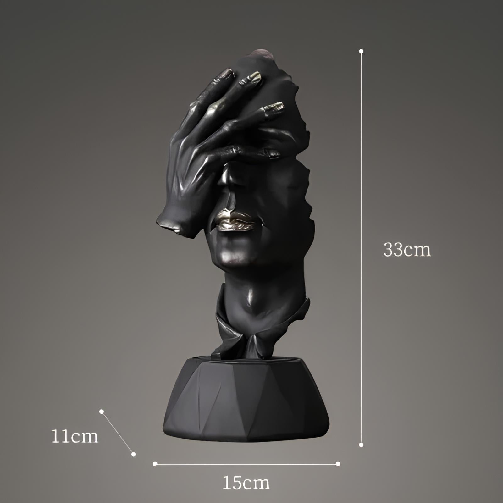 Resin Thinker Sculpture - Homevalley.co.uk