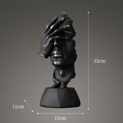 Resin Thinker Sculpture - Homevalley.co.uk