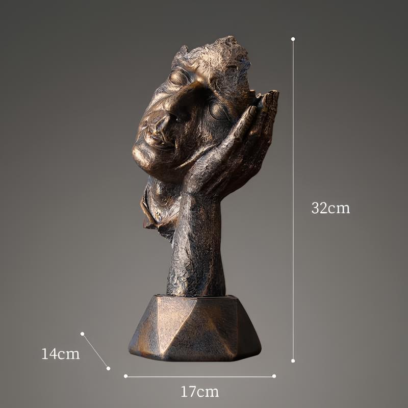 Resin Thinker Sculpture - Homevalley.co.uk