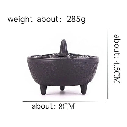 Retro Cast-iron Incense Burner Holder Ceremony Fragrance Smoke Stove - Homevalley.co.uk