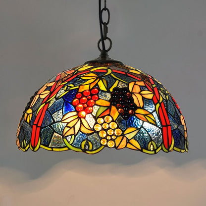 Retro Tiffany Glass Bedroom, Living Room, Ceiling Pendant Light - Homevalley.co.uk