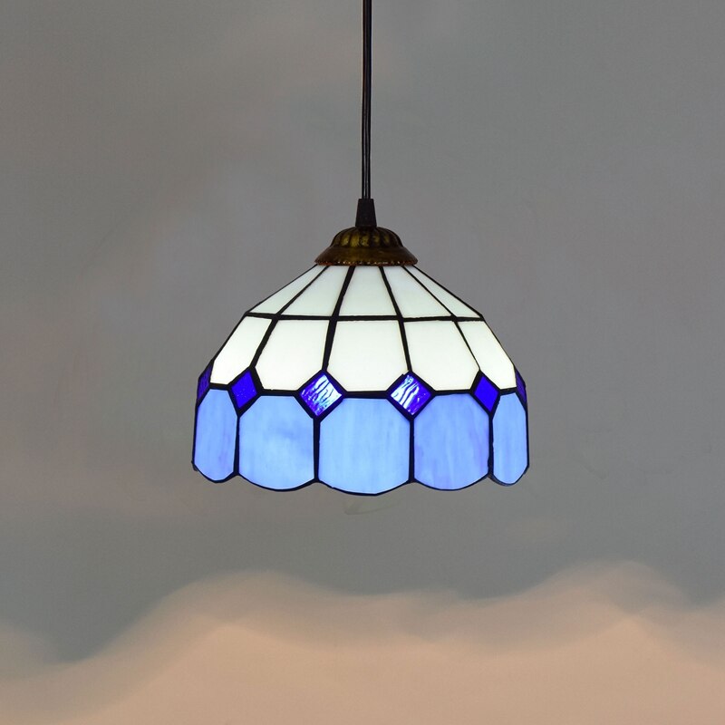 Retro Tiffany Glass Bedroom, Living Room, Ceiling Pendant Light - Homevalley.co.uk