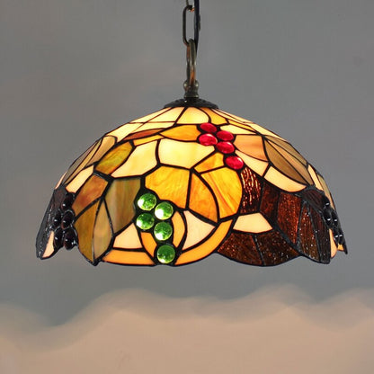 Retro Tiffany Glass Bedroom, Living Room, Ceiling Pendant Light - Homevalley.co.uk