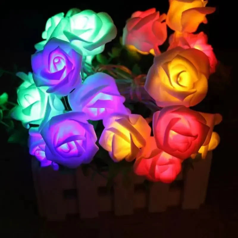 Rose Led Light String Romantic Valentine's Day lights - Homevalley.co.uk