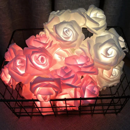 Rose Led Light String Romantic Valentine's Day lights - Homevalley.co.uk