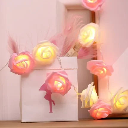 Rose Led Light String Romantic Valentine's Day lights - Homevalley.co.uk