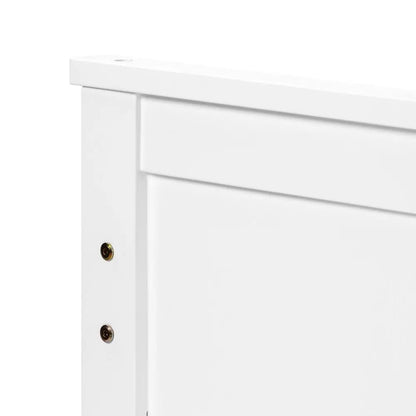 Single Double White Wooden Solid Pine Storage Bed with Drawers - Homevalley.co.uk