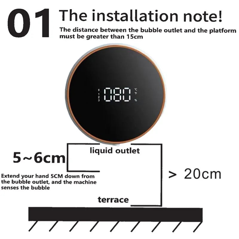 Smart Soap Dispenser Motion Sensor Washing Hand Device Wall-Mounted Liquid Soap Dispenser - Homevalley.co.uk