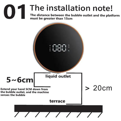 Smart Soap Dispenser Motion Sensor Washing Hand Device Wall-Mounted Liquid Soap Dispenser - Homevalley.co.uk