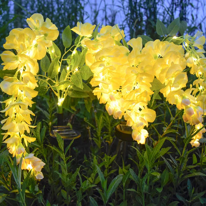 Solar LED Wisteria Flower Garden Lights – Waterproof Outdoor Lawn Lamp & Decorative Pathway Light