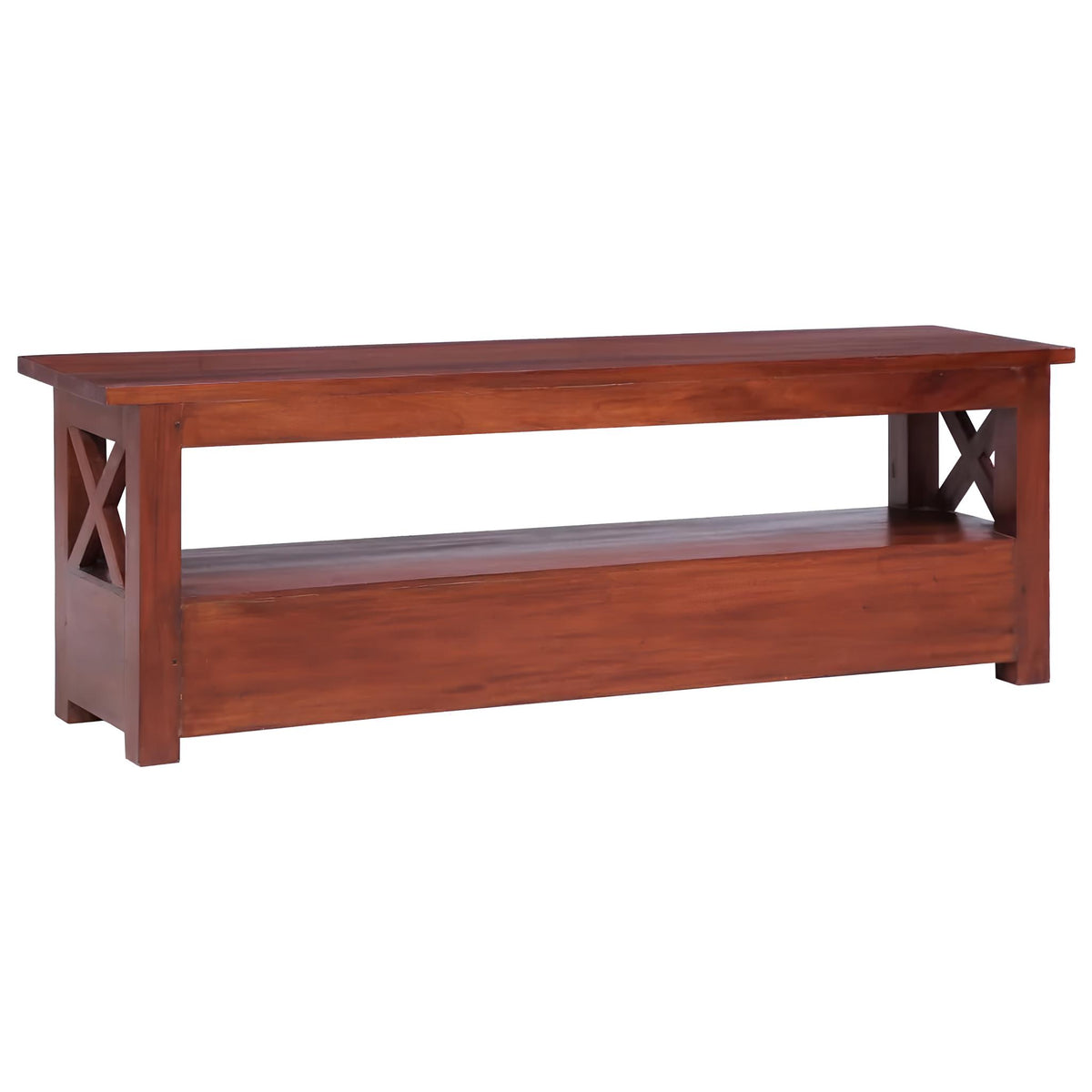 Solid Mahogany Wood TV Cabinet - Homevalley.co.uk