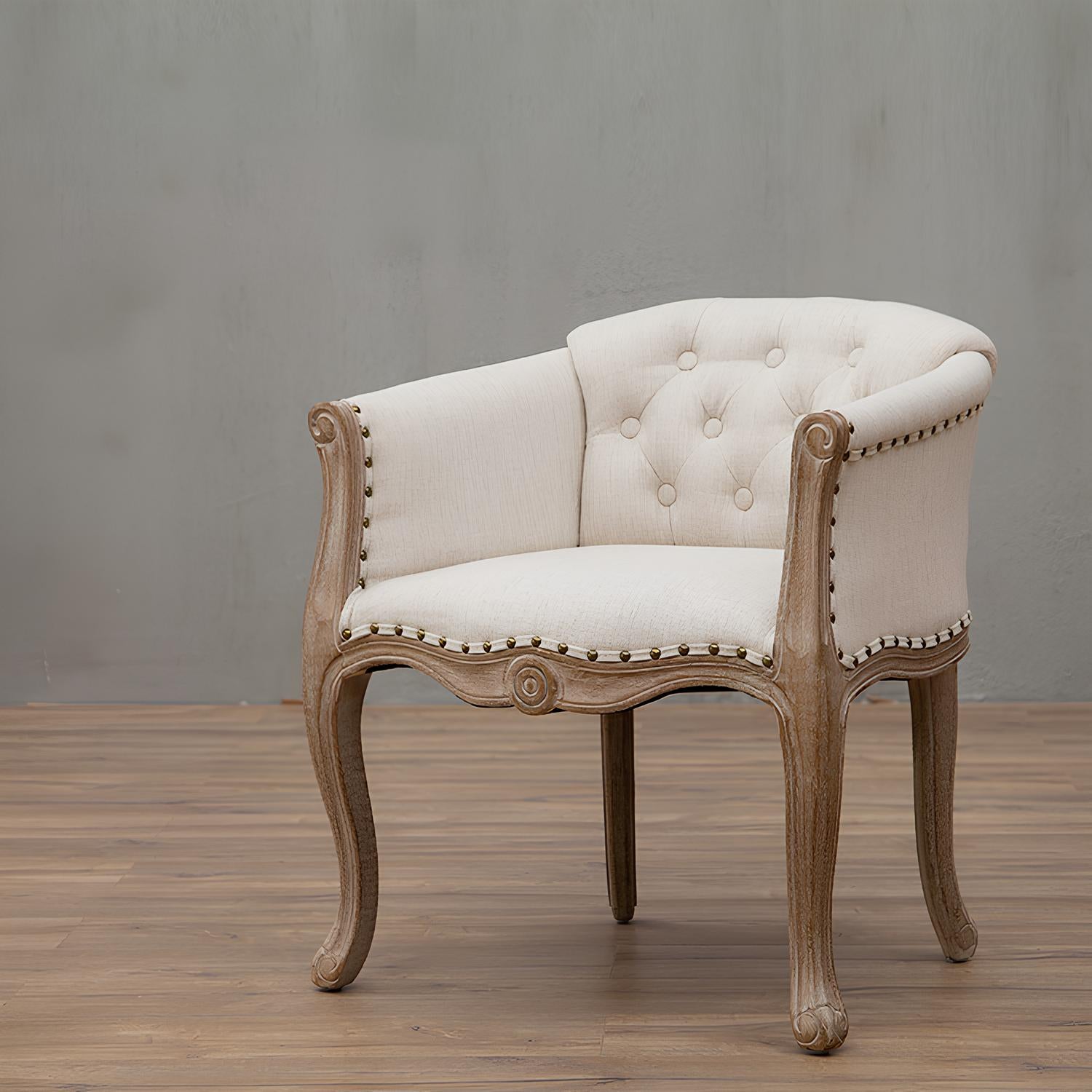 Solid Wood Accent Armchair - Homevalley.co.uk