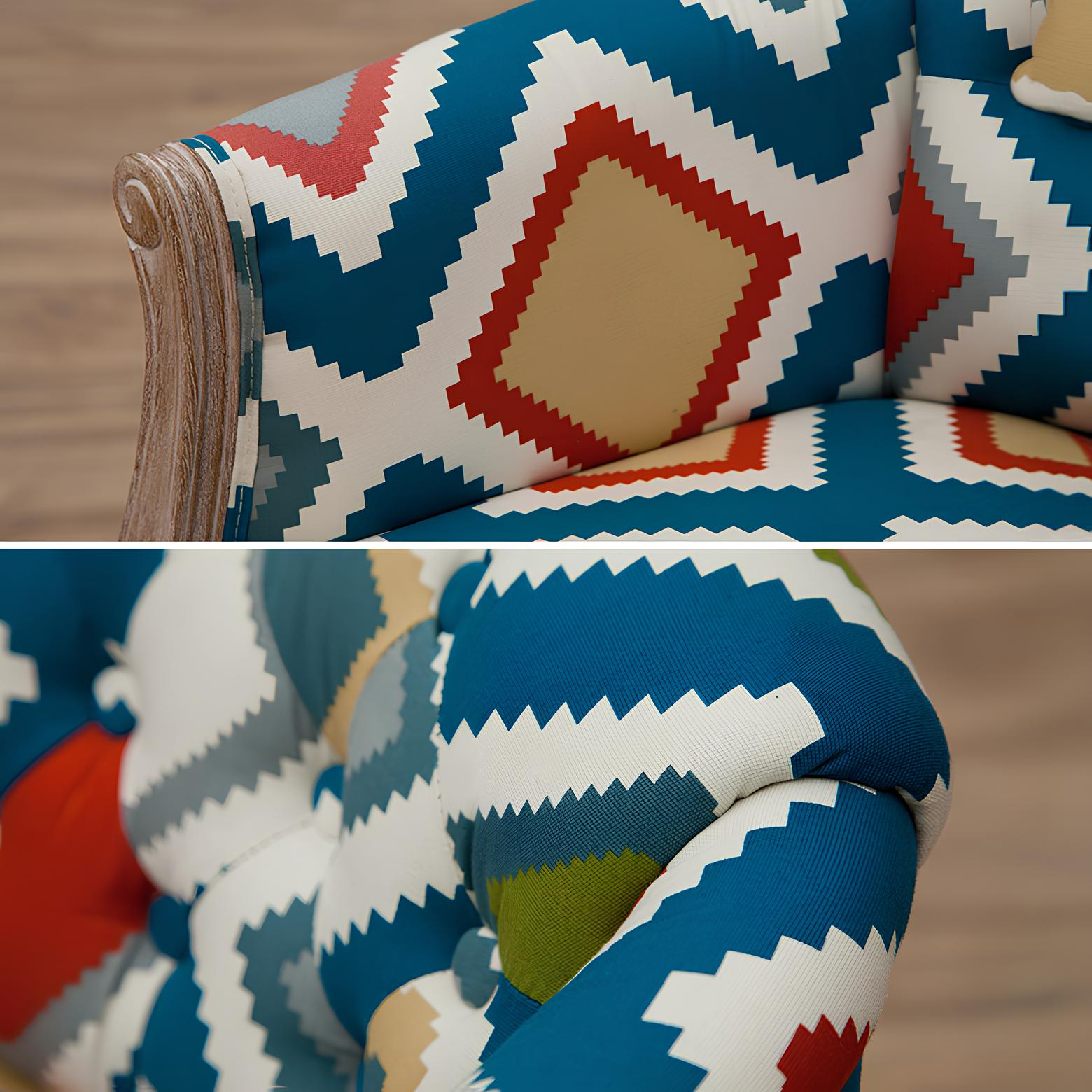 Solid Wood Accent Armchair - Homevalley.co.uk