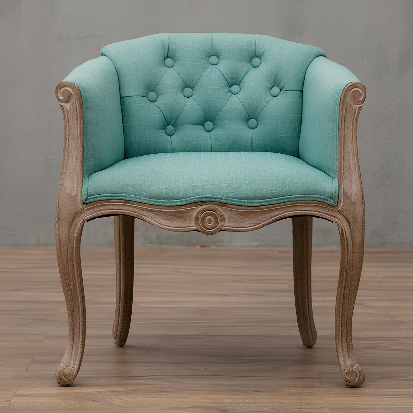Solid Wood Accent Armchair - Homevalley.co.uk