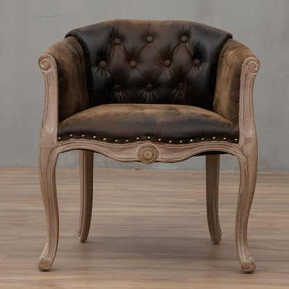Solid Wood Accent Armchair - Homevalley.co.uk