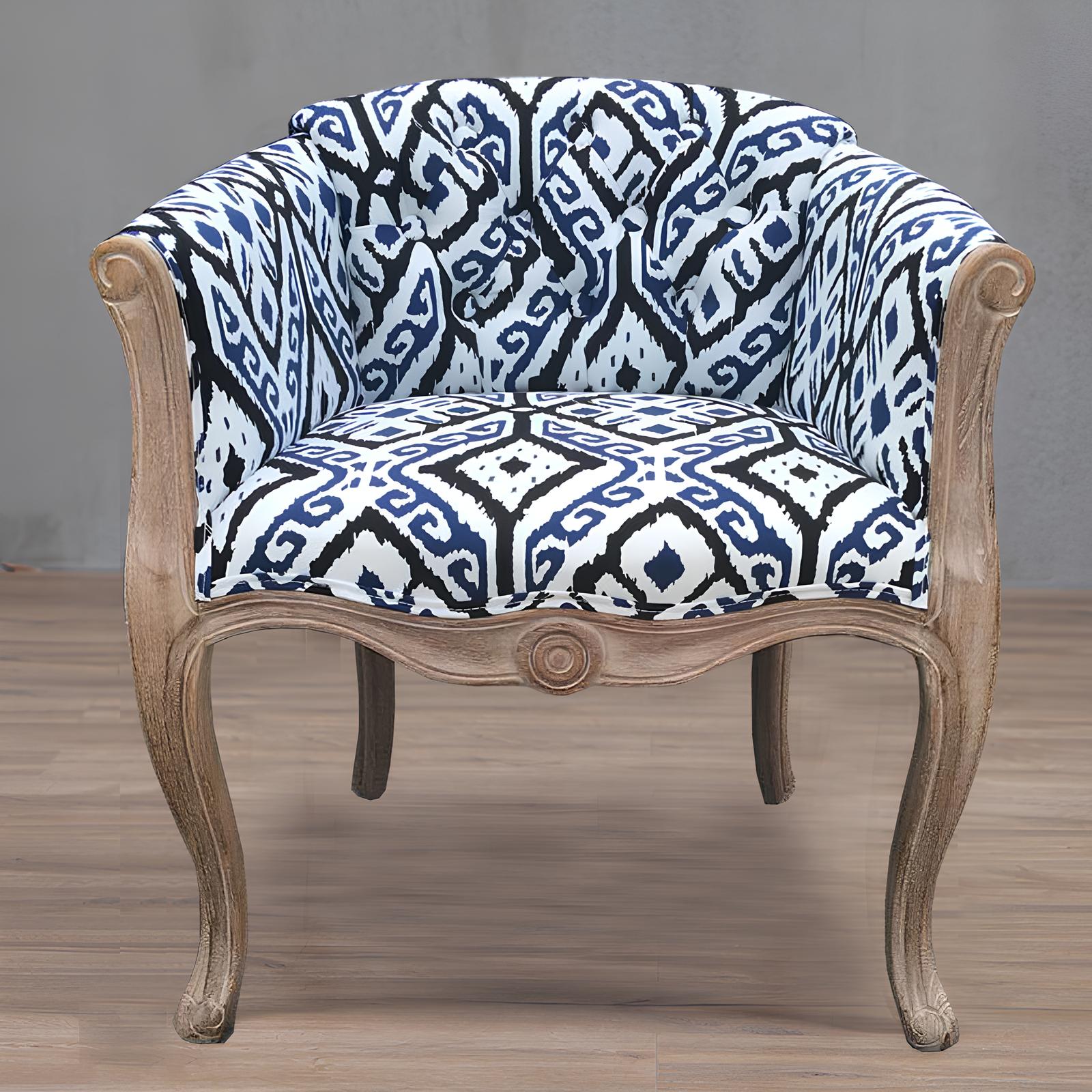 Solid Wood Accent Armchair - Homevalley.co.uk