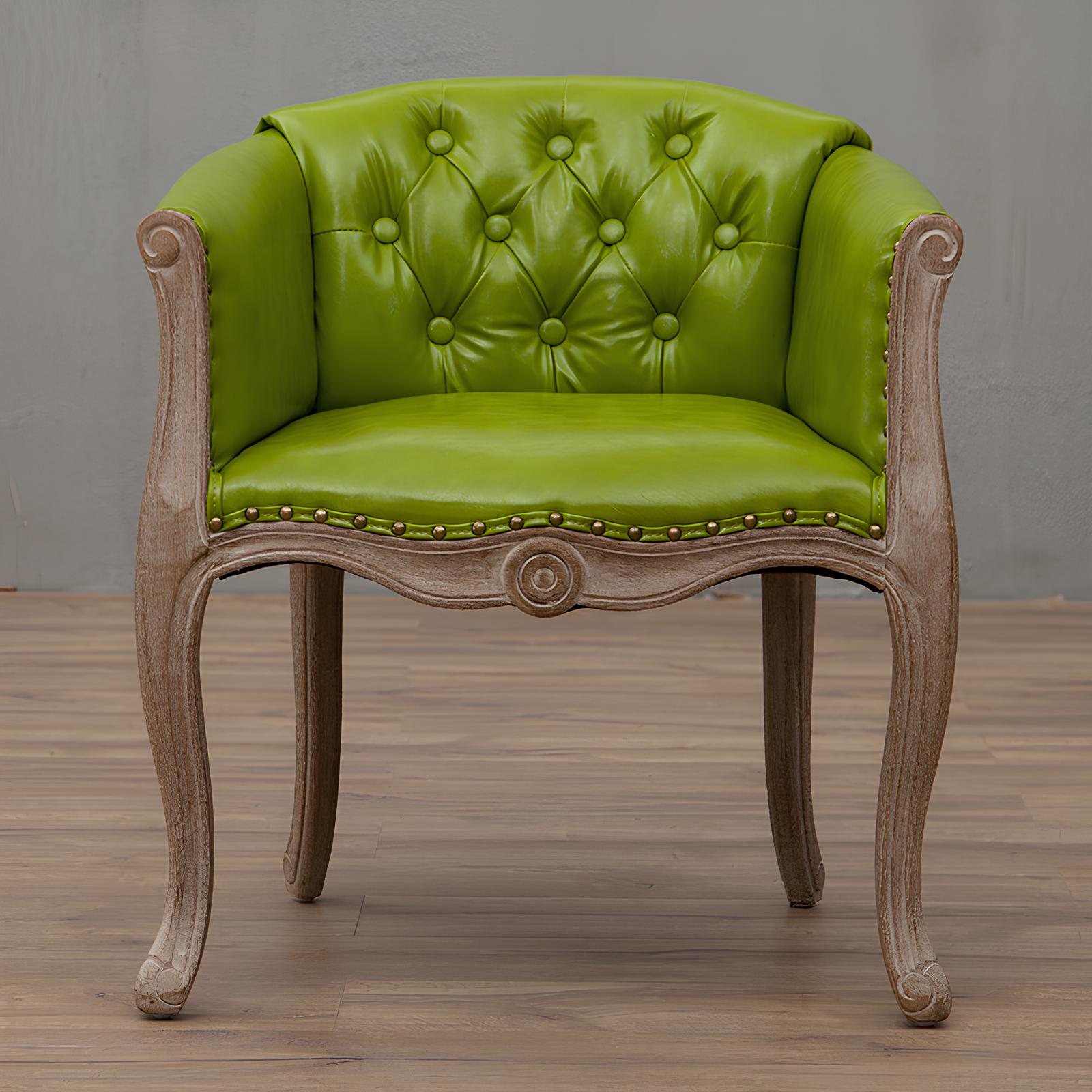 Solid Wood Accent Armchair - Homevalley.co.uk