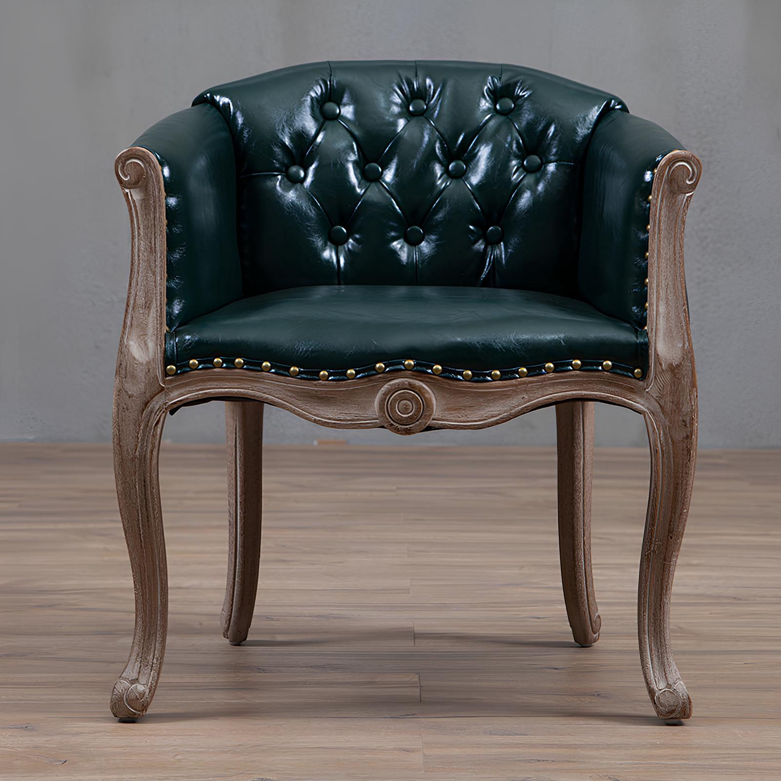 Solid Wood Accent Armchair - Homevalley.co.uk