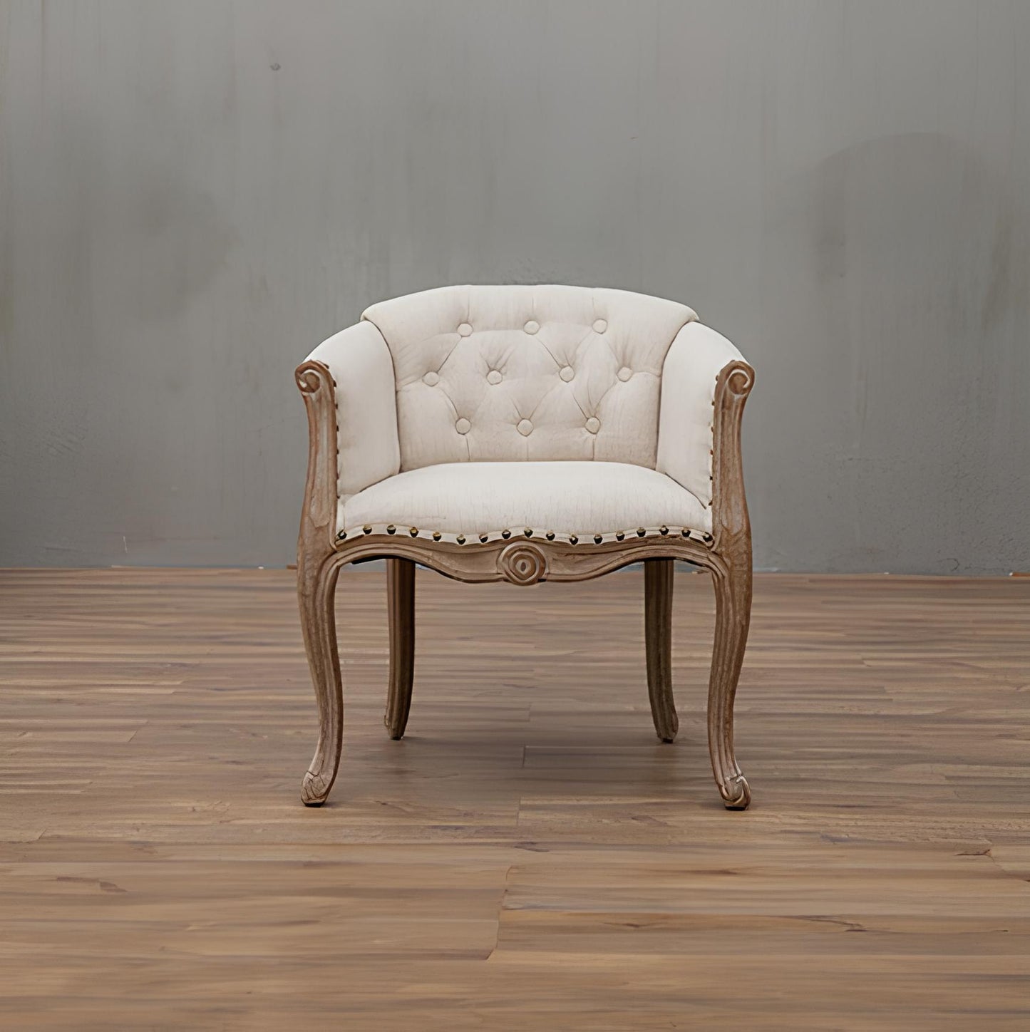 Solid Wood Accent Armchair - Homevalley.co.uk