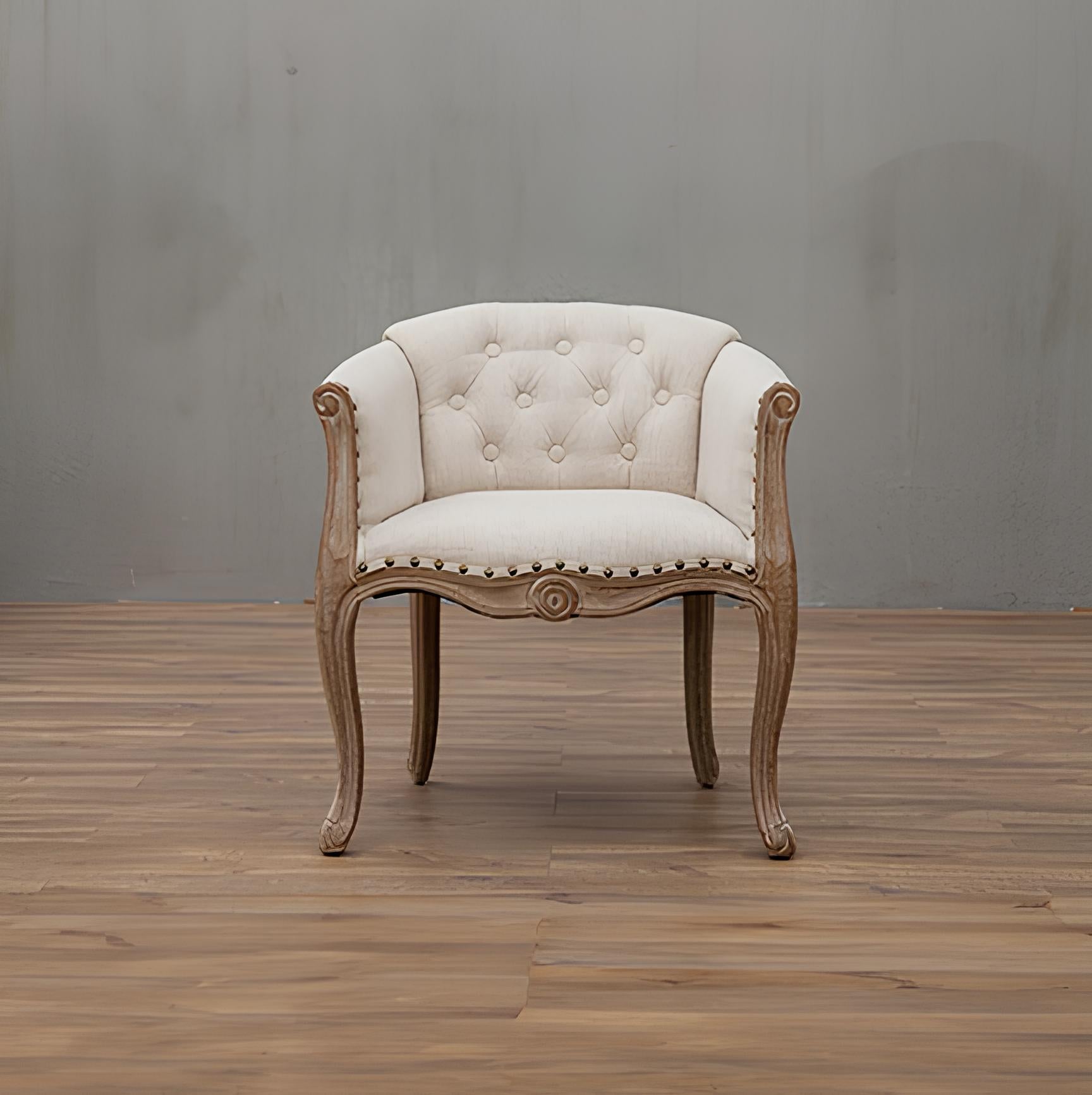 Solid Wood Accent Armchair - Homevalley.co.uk