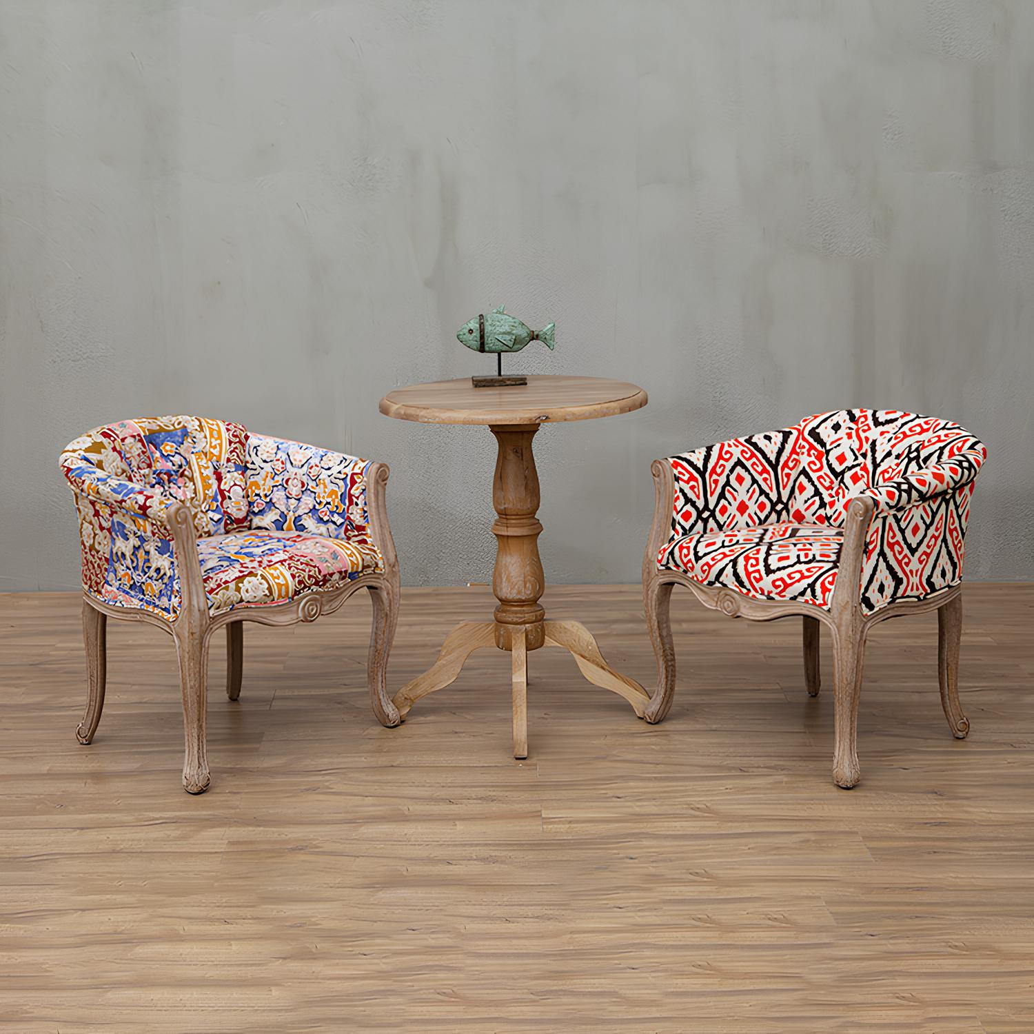 Solid Wood Accent Armchair - Homevalley.co.uk