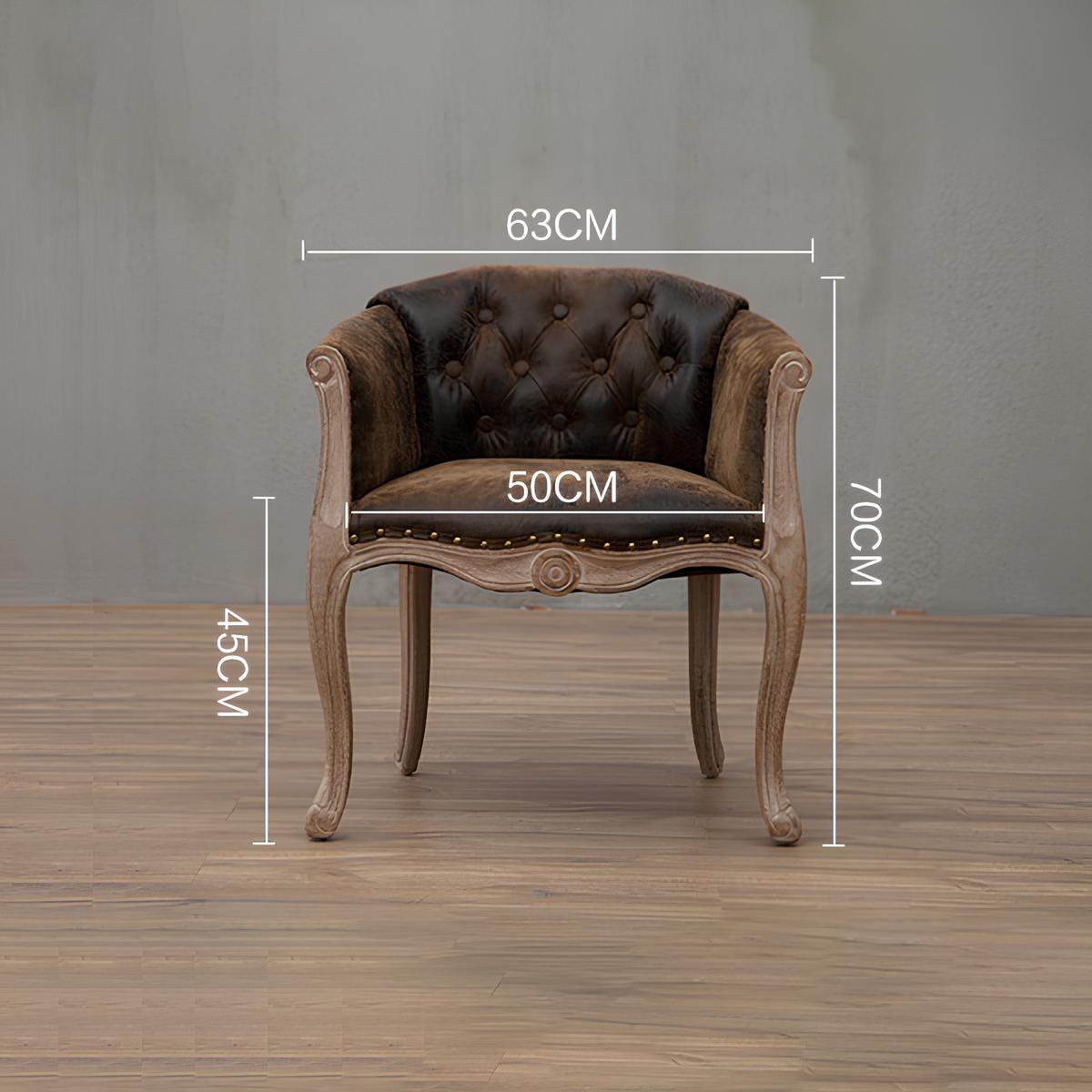 Solid Wood Accent Armchair - Homevalley.co.uk