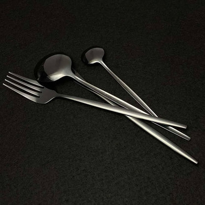 Stainless Steel Gold Cutlery 24Pcs/Set - Homevalley.co.uk