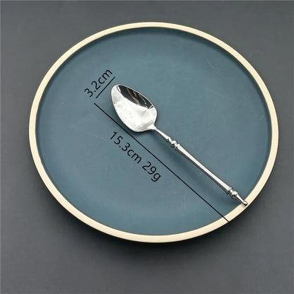 Lotus Luxe Stainless Steel Cutlery Set – High Mirror Polish Flatware Collection