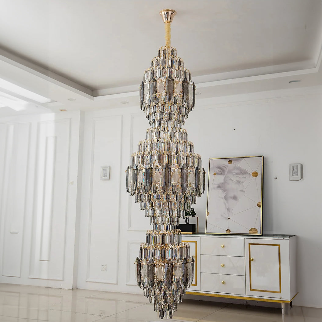 Stunning Crystal Staircase Chandelier - Homevalley.co.uk