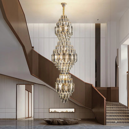 Stunning Crystal Staircase Chandelier - Homevalley.co.uk