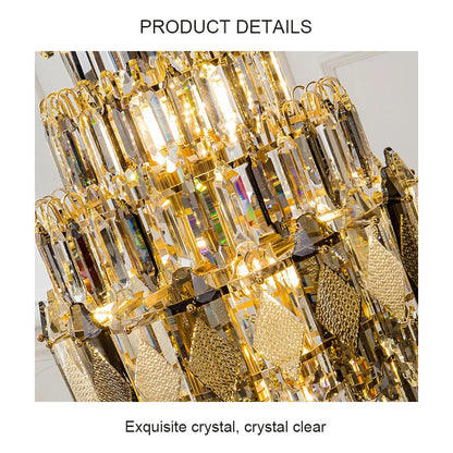 Stunning Crystal Staircase Chandelier - Homevalley.co.uk