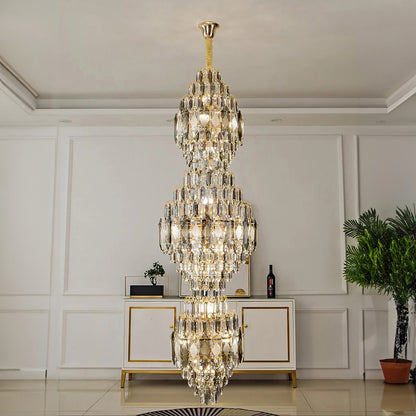 Stunning Crystal Staircase Chandelier - Homevalley.co.uk