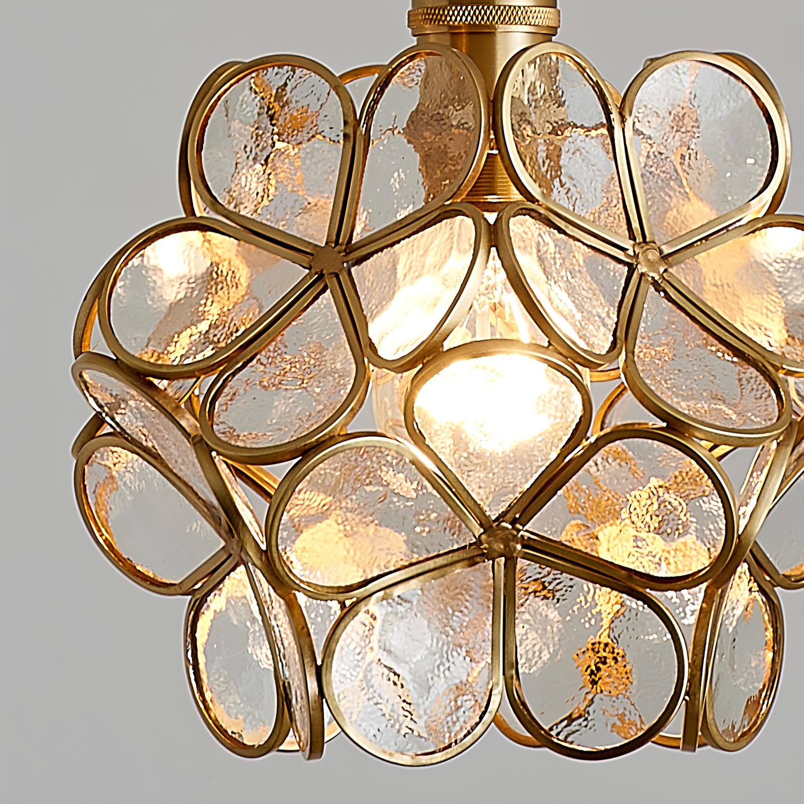 Tiffany Glass Flower Pendant Lamp - Homevalley.co.uk